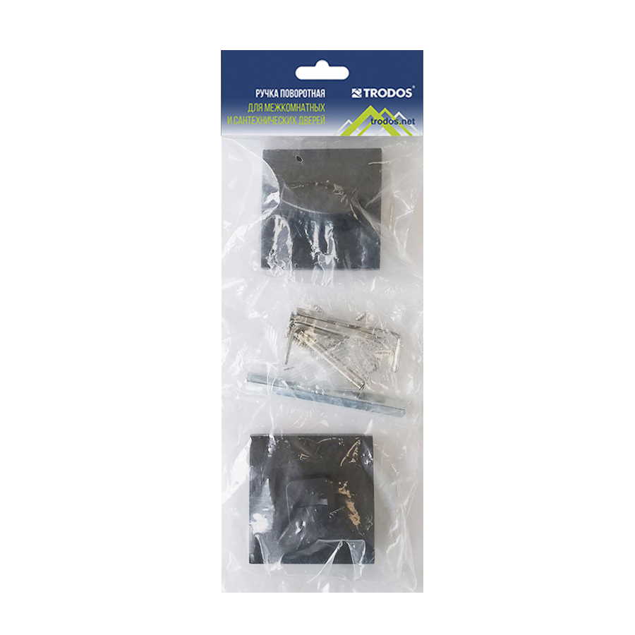 Ручка поворотная Trodos "BK" серия 03 slim, графит