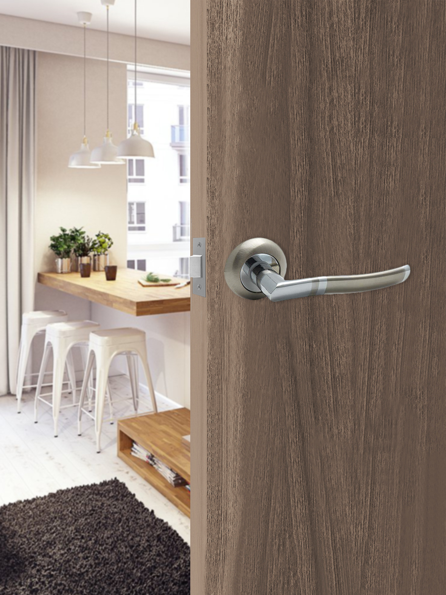 Ручка раздельная Trodos 77E-08 SN/CP никель/хром