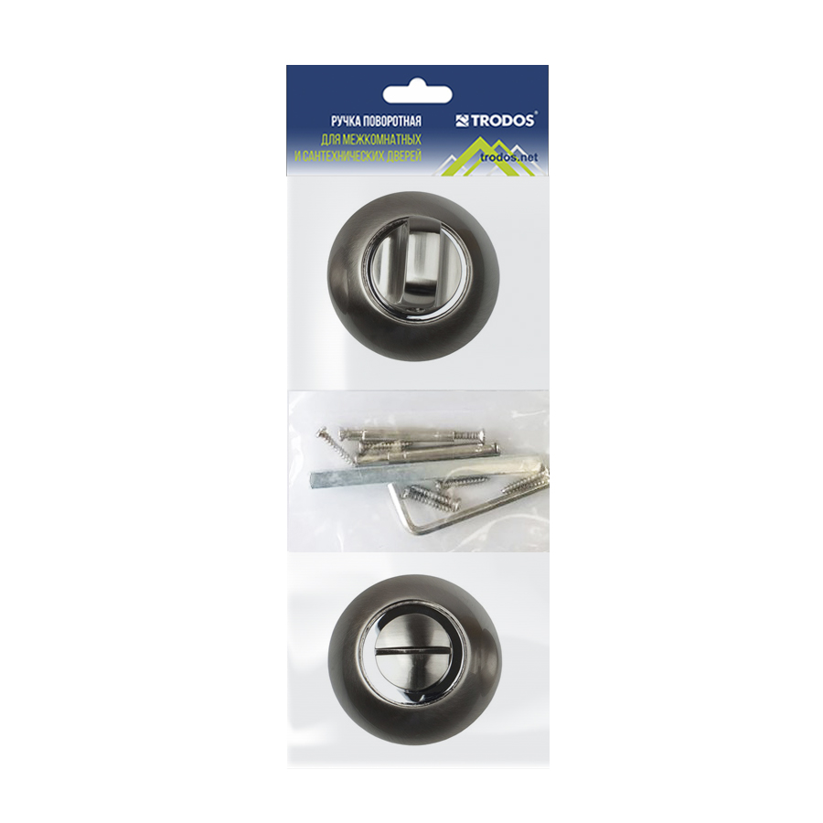 Ручка поворотная Trodos BK-08 SN никель