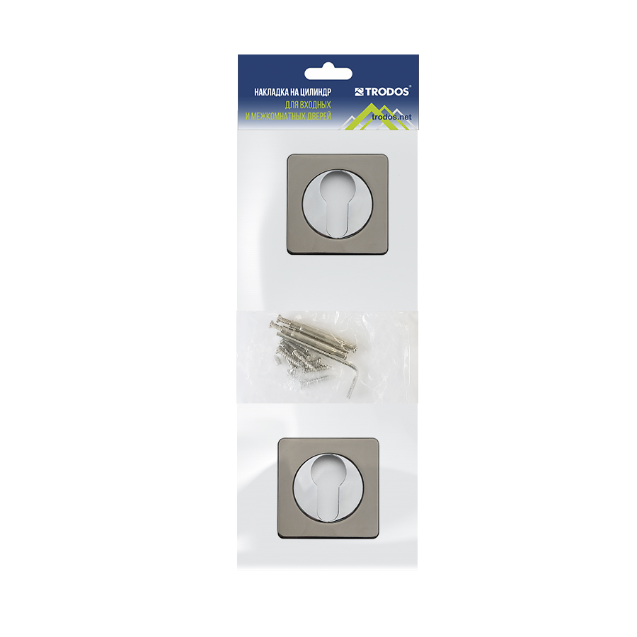 Накладка на цилиндр Trodos ЕТ-02 BN черный никель