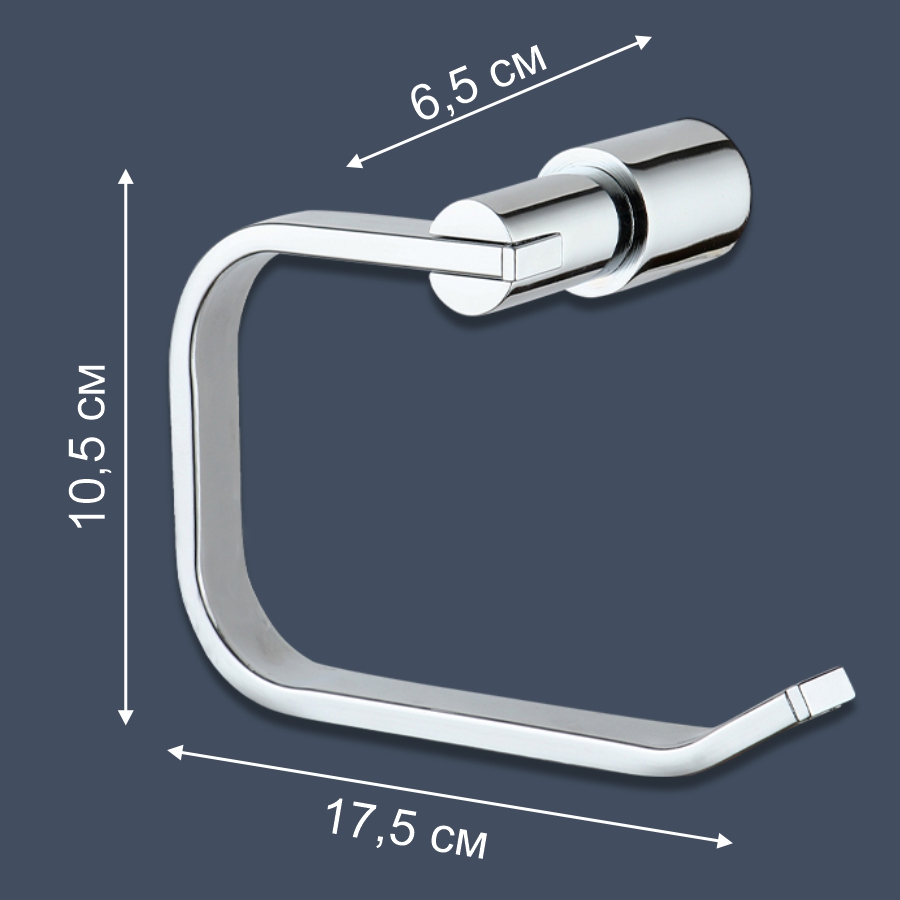  Держатель для туалетной бумаги Delphinium "5405" открытый, хром