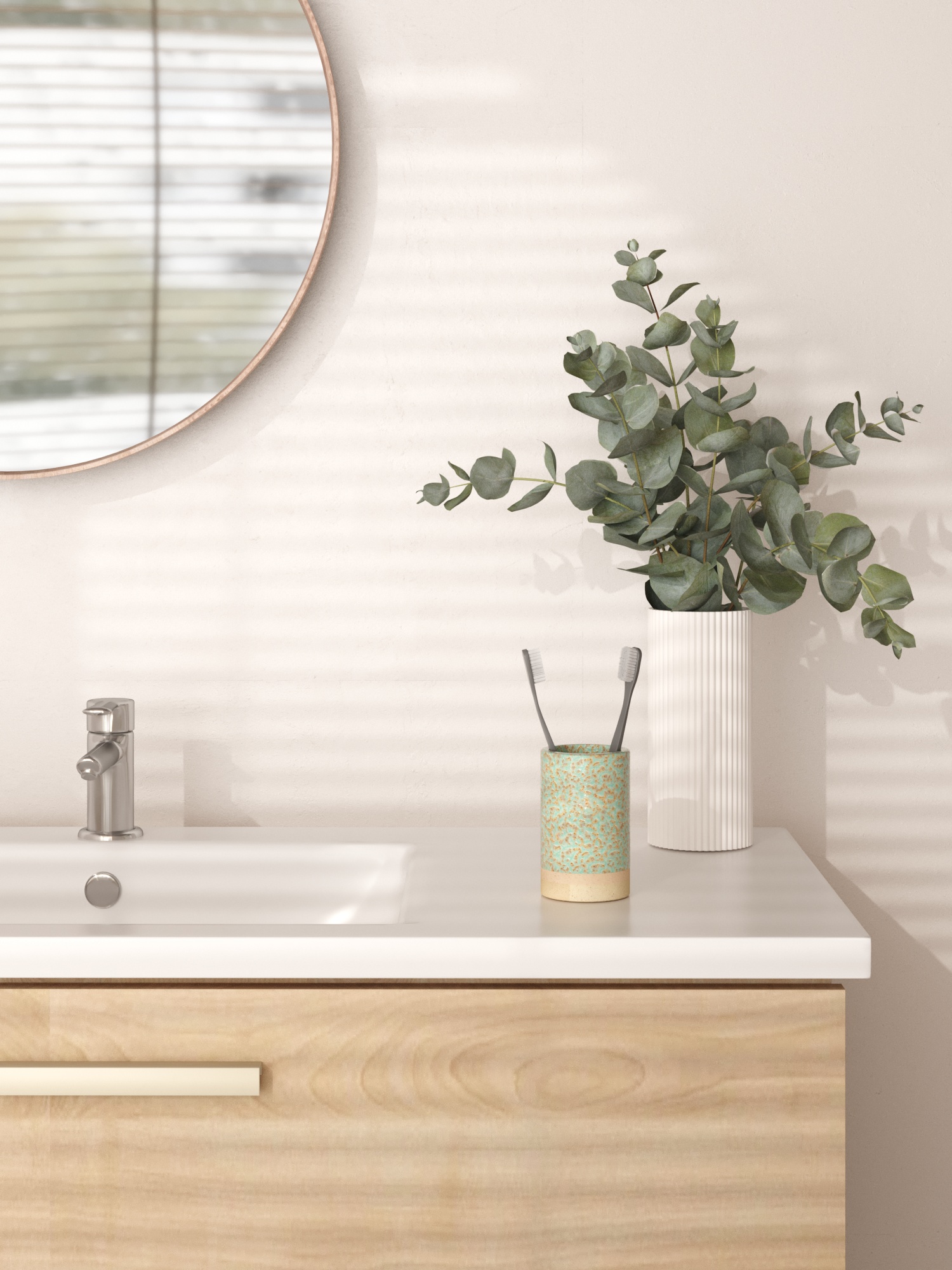 Стакан для зубных щеток Zenfort "Камея", керамика