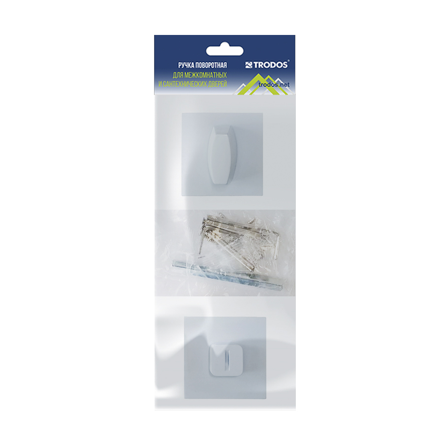 Ручка поворотная Trodos BK-03 slim WW белый