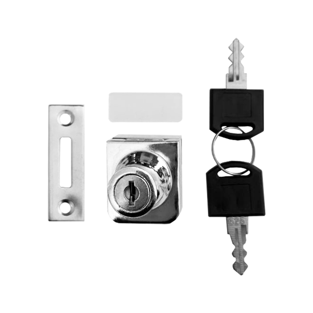 Замок мебельный Trodos "804" для стекла, хром