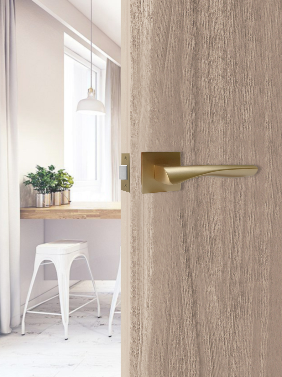 Ручка раздельная Trodos 870-03 slim GA сатиновое золото матовый