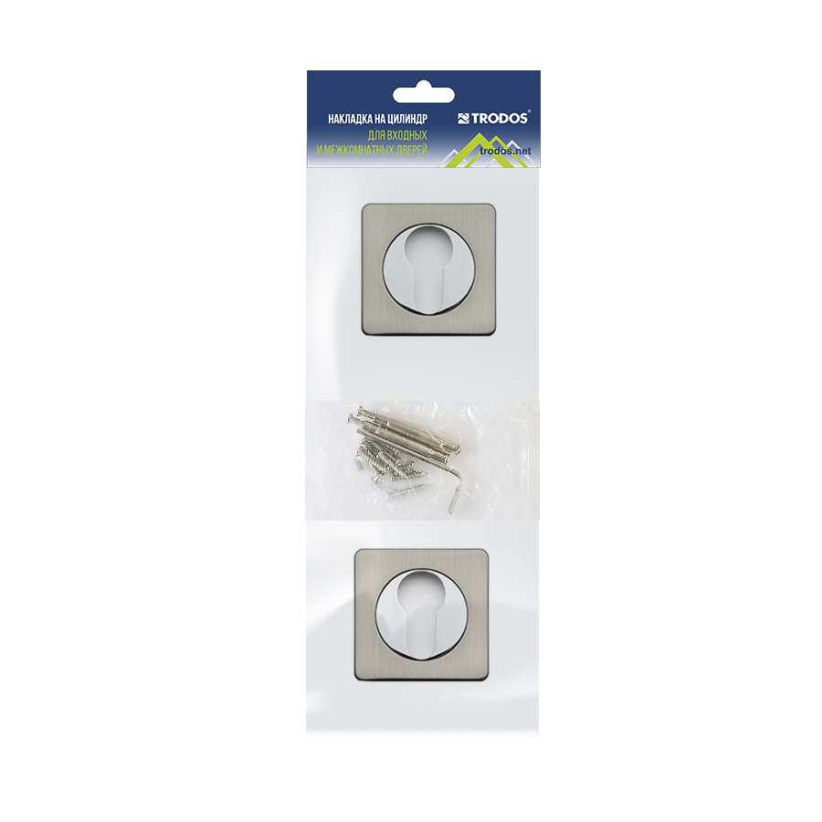 Накладка на цилиндр Trodos ET-02 SN никель