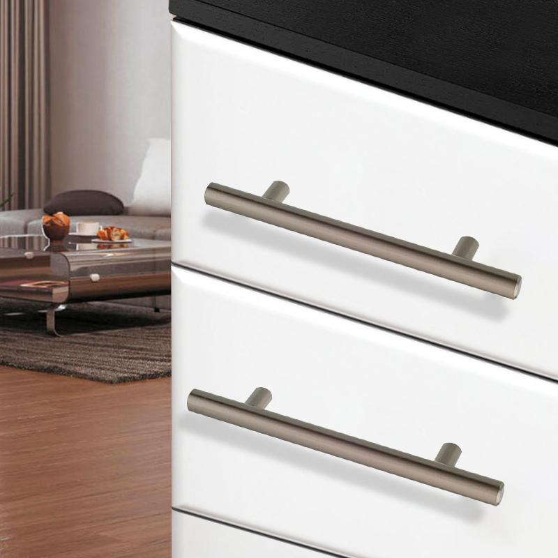 Ручка-рейлинг мебельная Trodos "8926" D12х128-188мм сталь, никель