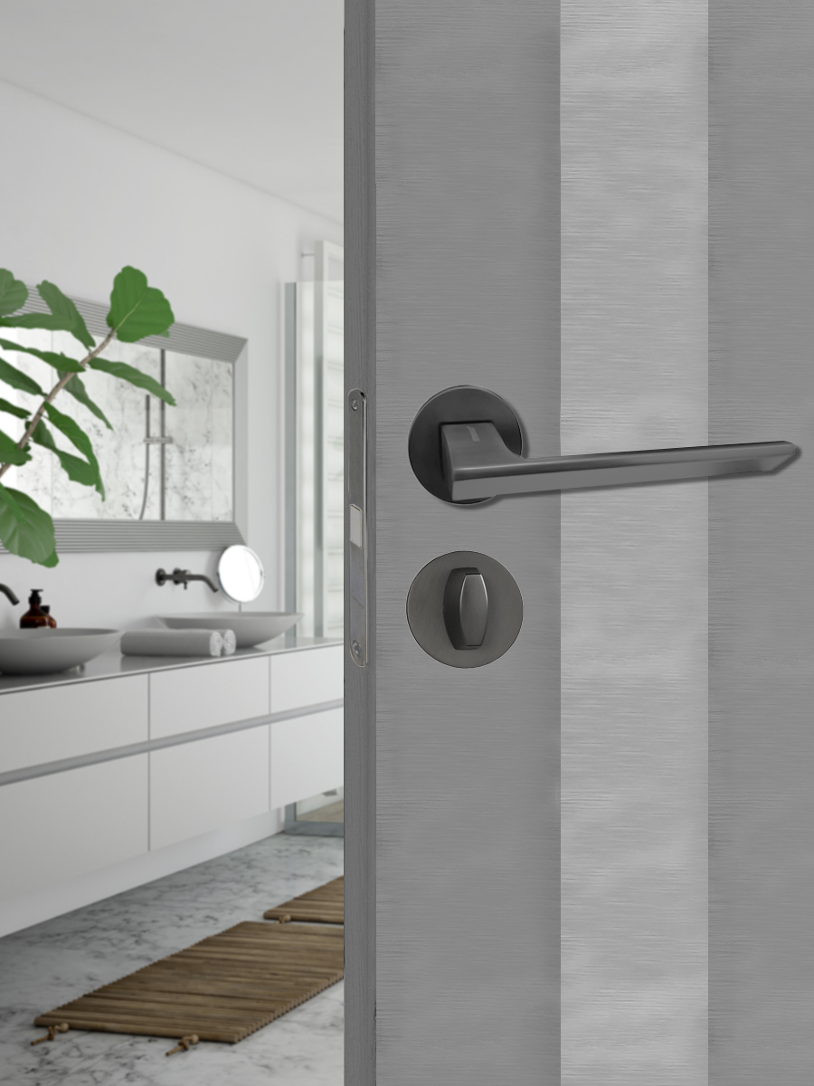 Ручка поворотная Trodos "BK" серия 06 slim, графит