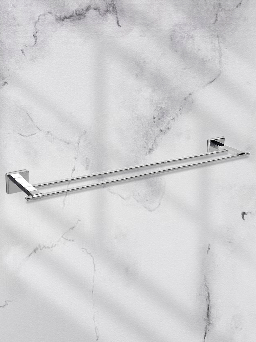 Держатель для полотенца 2-ой Zenfort коллекция "Фрай" 66см, хром