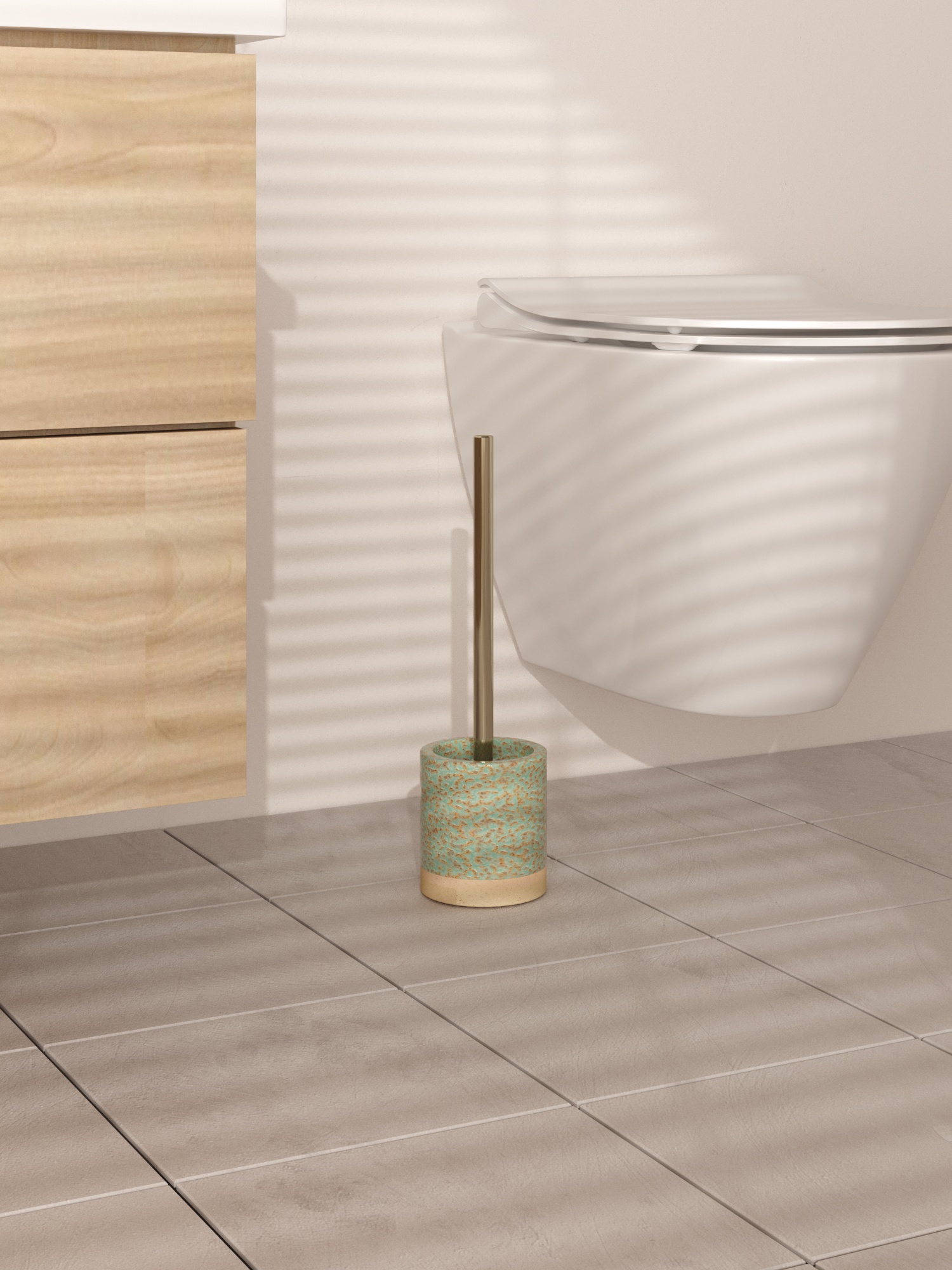 Ёрш сантехнический Zenfort "Камея", керамика