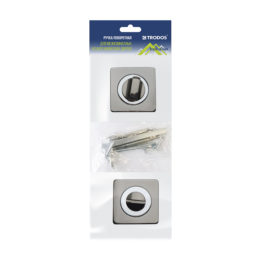 Ручка поворотная Trodos BK-02 BN черный никель