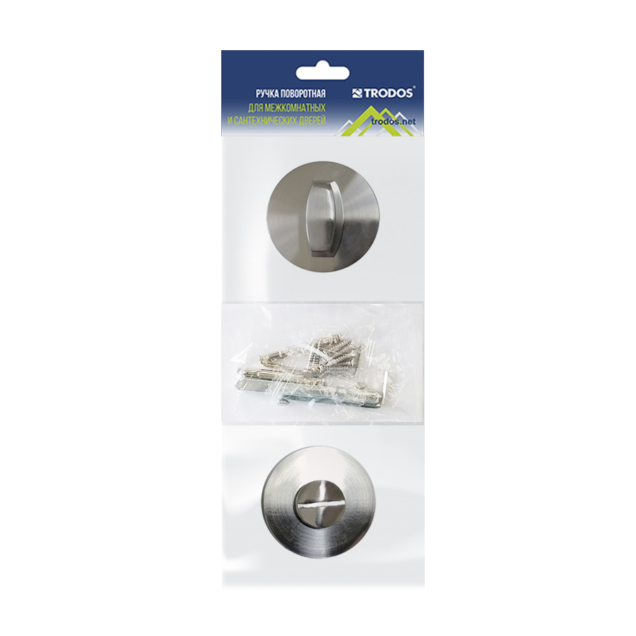 Ручка поворотная Trodos "BK" серия 06 slim, никель