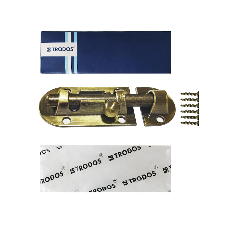 Шпингалет Trodos ZY-113/L90 AB бронза