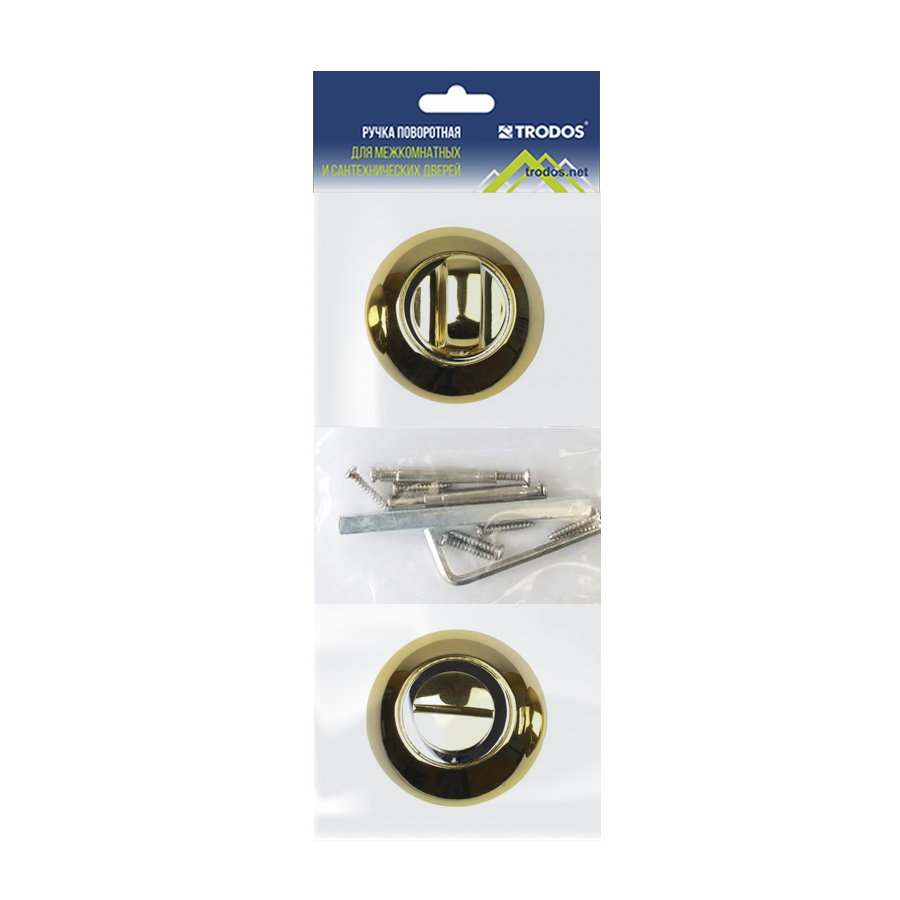 Ручка поворотная Trodos BK-08 GP золото
