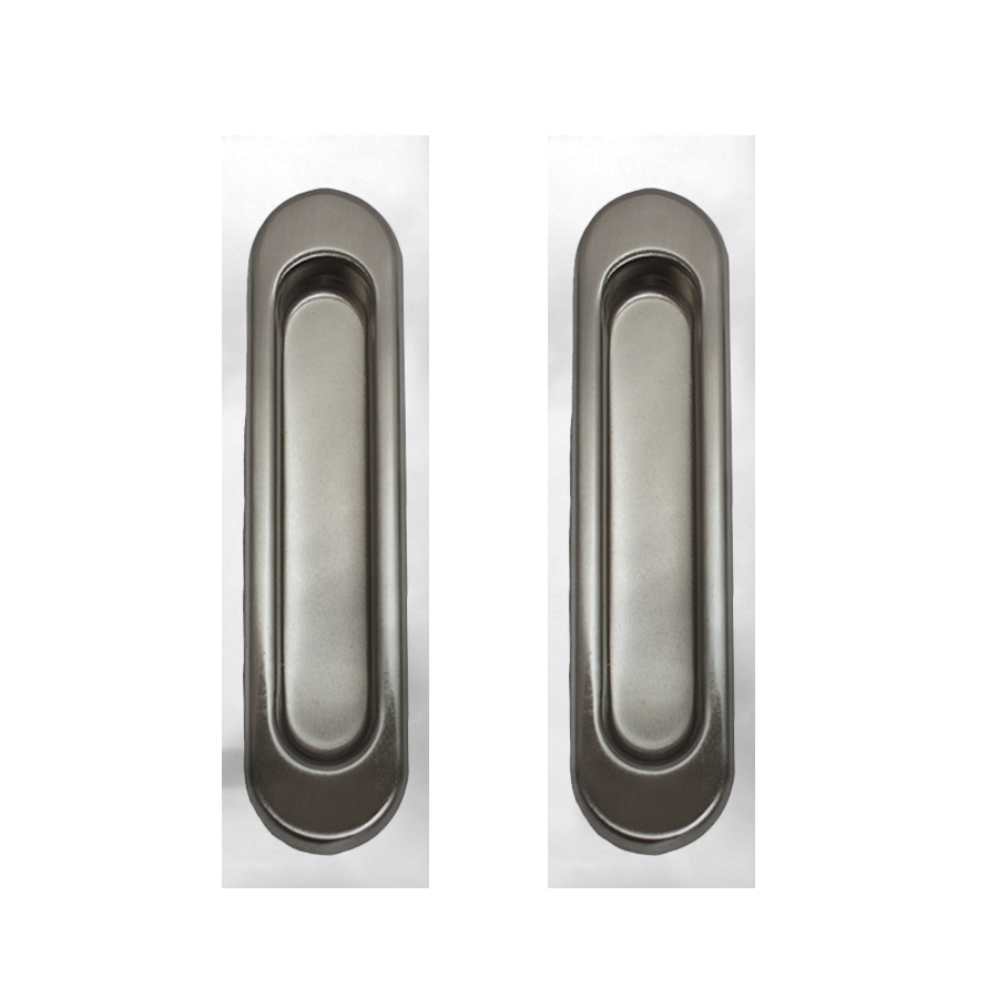 Ручка для раздвижных дверей овал, сатин