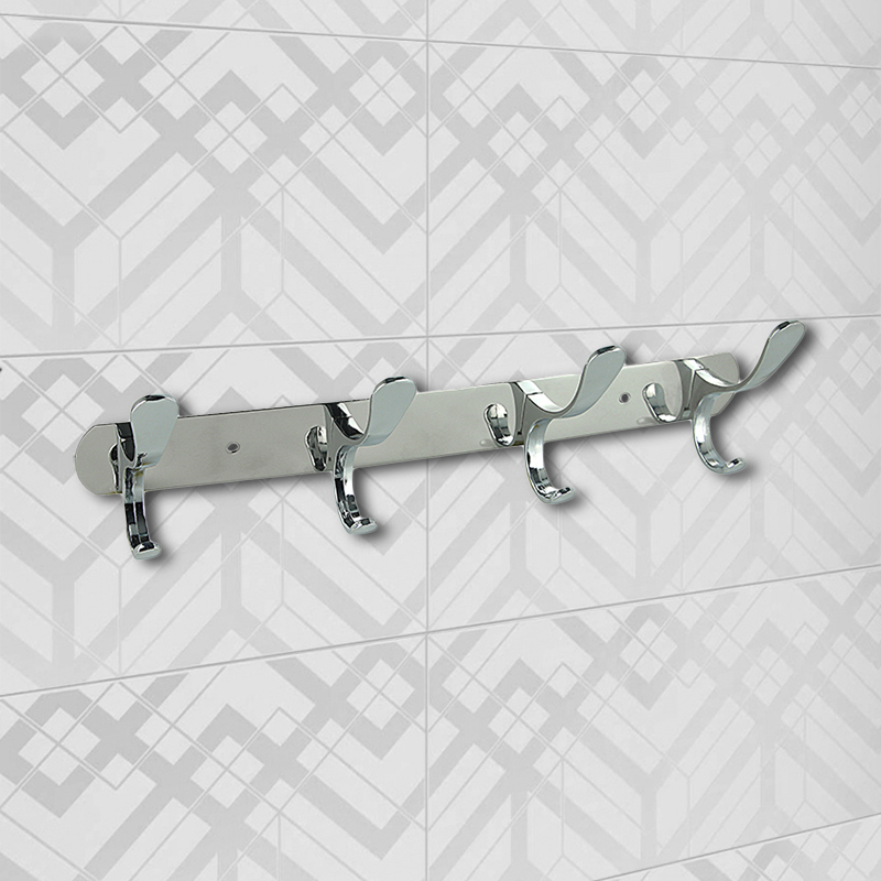 Крючок на планке Delphinium четверной "К607-4", хром