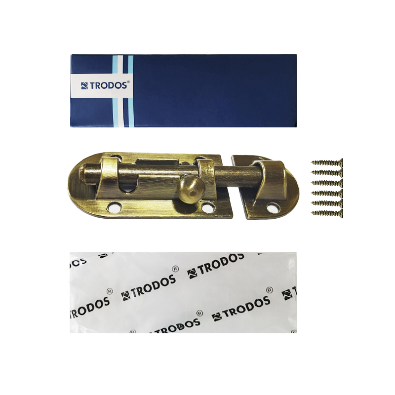 Шпингалет Trodos ZY-113/L70 AB бронза
