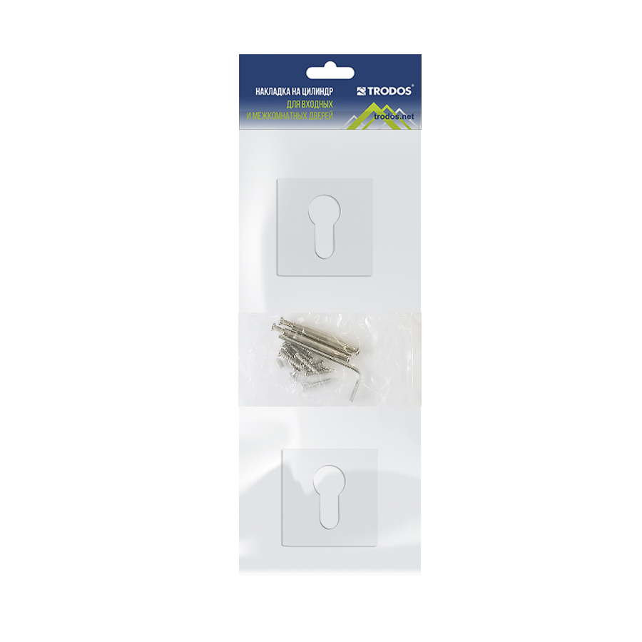 Накладка на цилиндр Trodos ET-03 slim WW белый