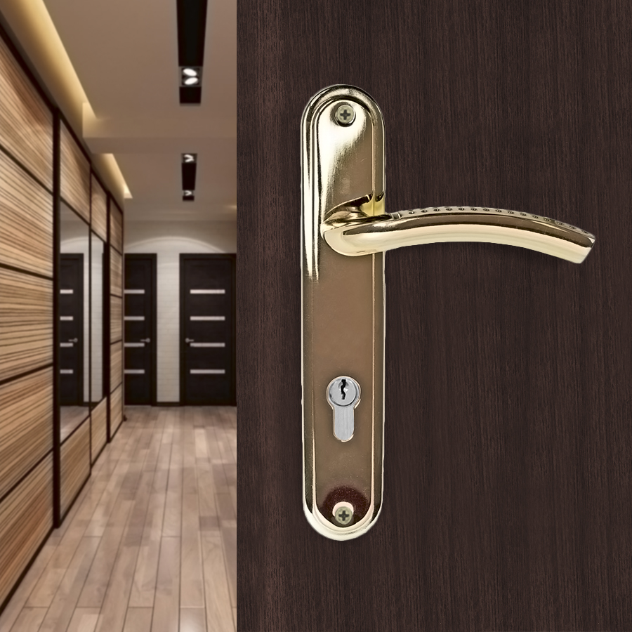 Ручка на планке Trodos 85/106-M GP золото