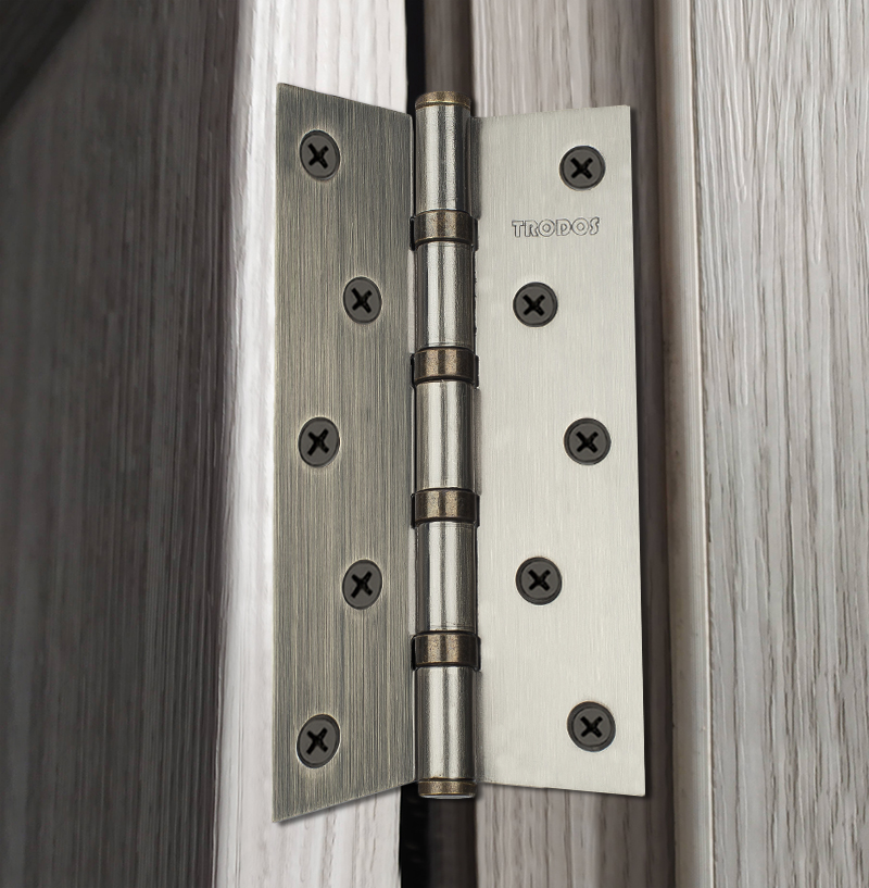 Петля накладная Trodos 125х75х2,5 AB бронза