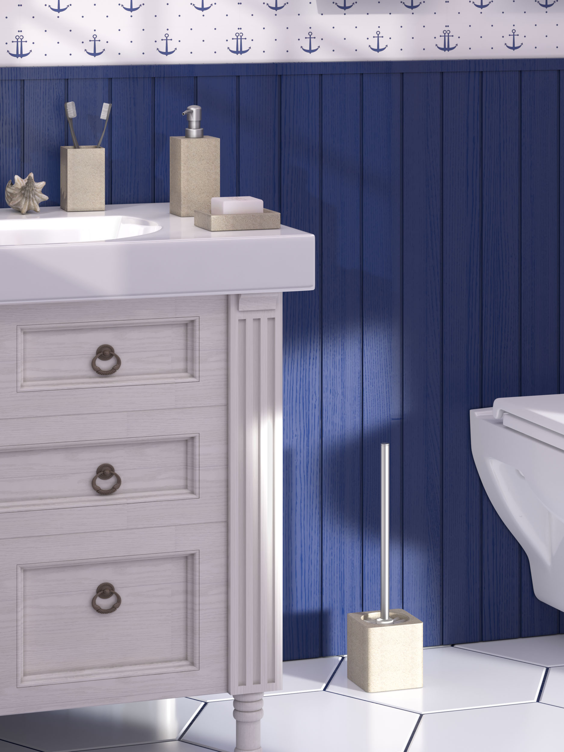 Ёрш сантехнический Zenfort "Sandy", полирезина