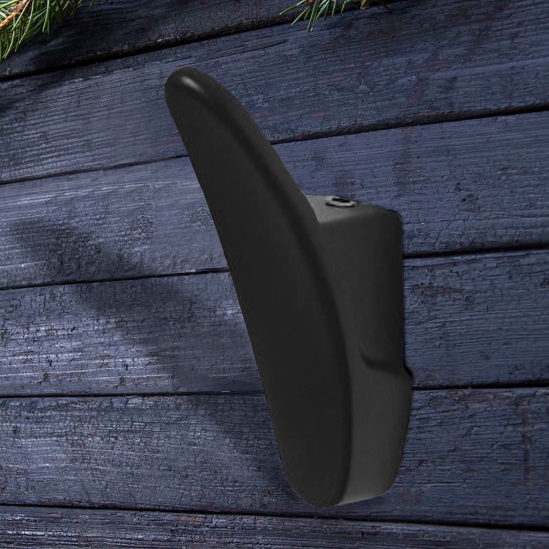 Крючок мебельный Trodos "1640" 1-рожковый, сплав ЦАМ, черный, хедер