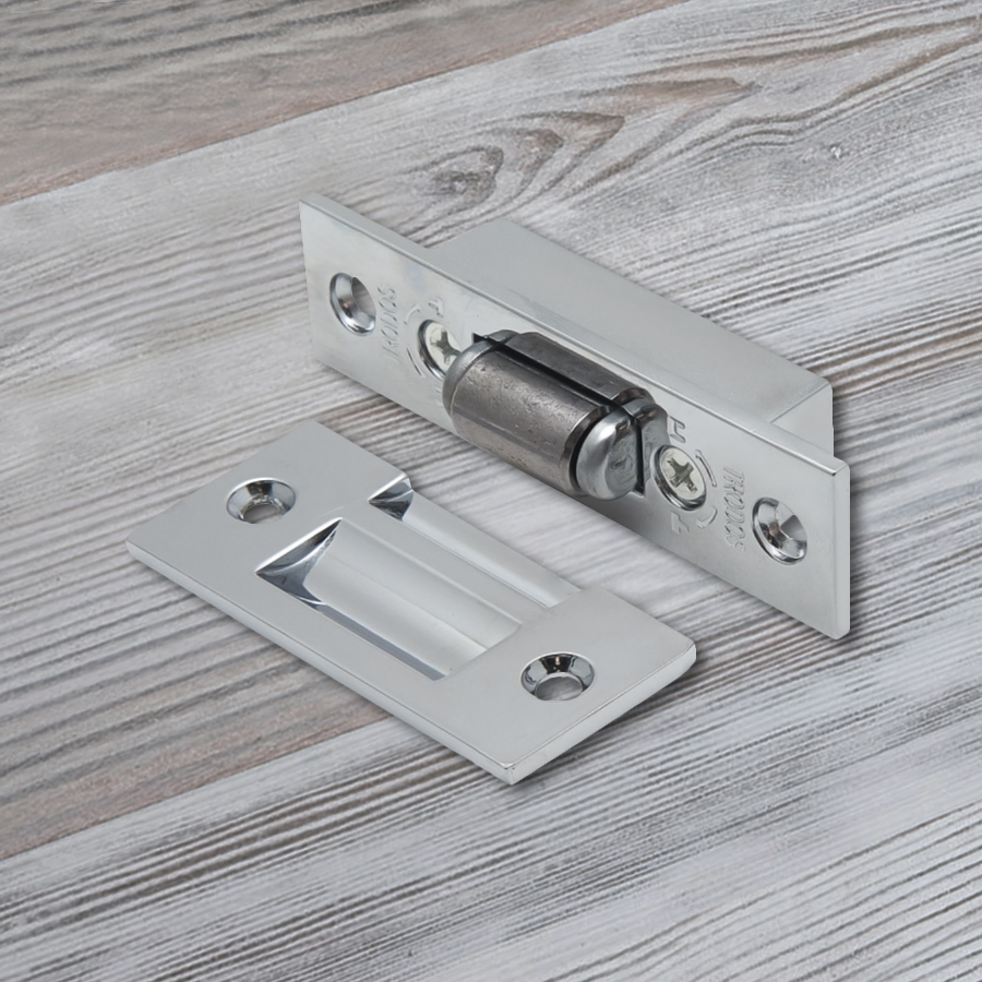 Фиксатор дверной Trodos роликовый, хром