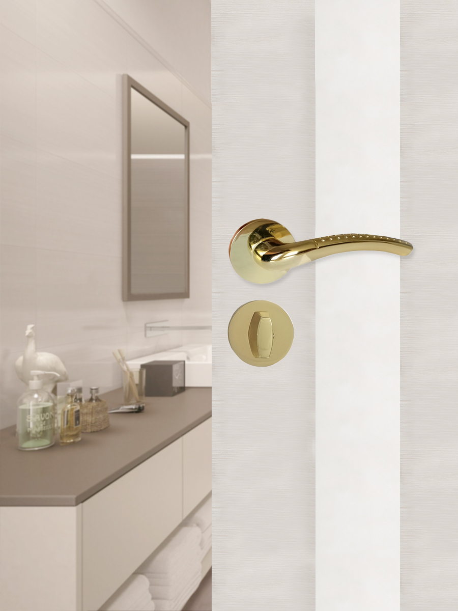 Ручка поворотная Trodos "BK" серия 06 slim, золото