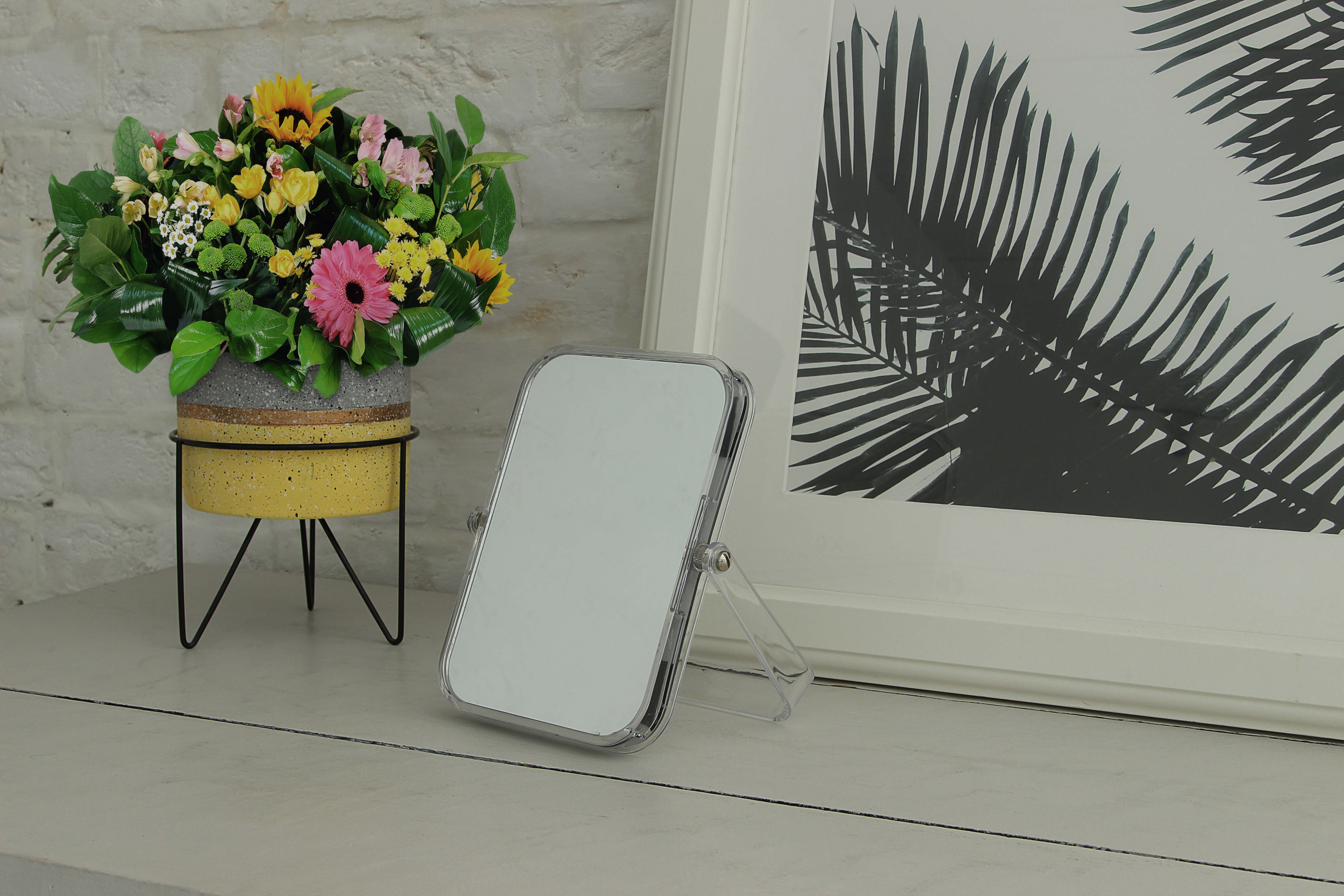 Зеркало настольное Delphinium "BРО-1247", хром