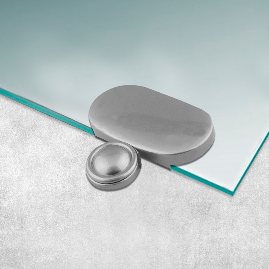 Зеркалодержатель Trodos  "2005" L38 4шт, хром матовый