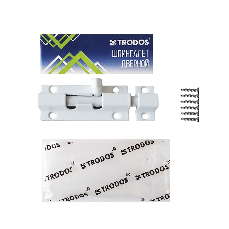 Шпингалет Trodos ZY-710/L70 WW белый