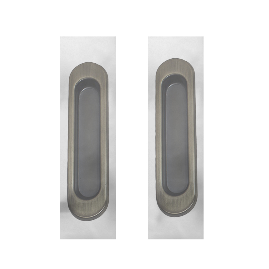 Ручка для раздвижных дверей овал, бронза