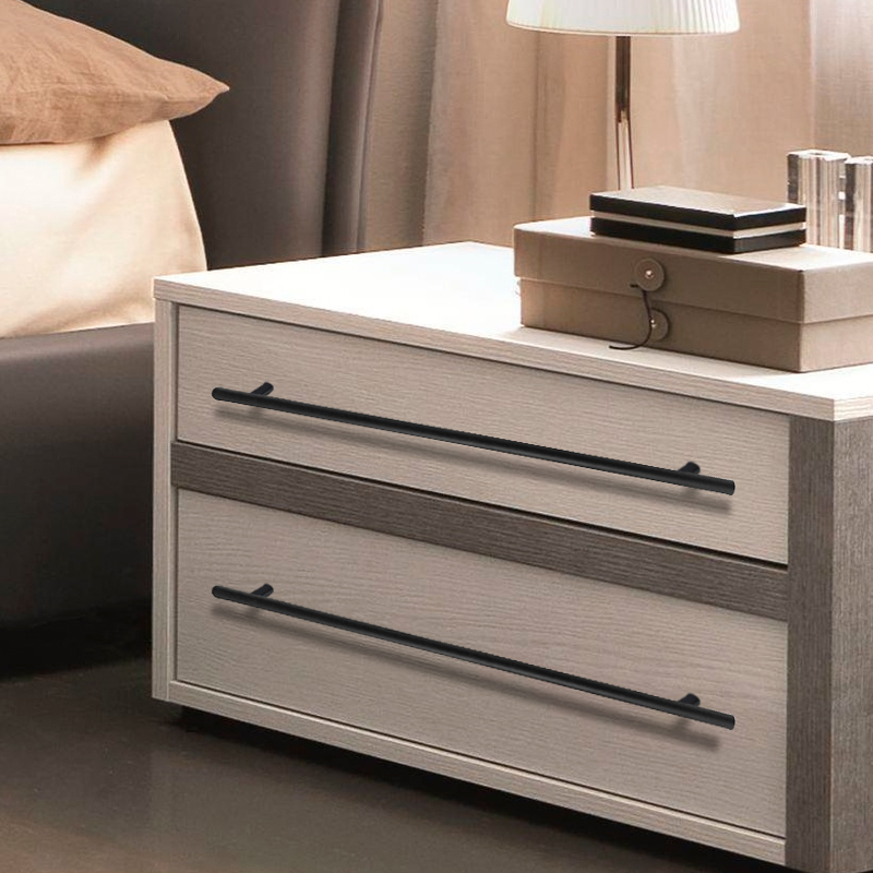 Ручка-рейлинг мебельная Trodos "8926" D12х288-348мм сталь, черный 