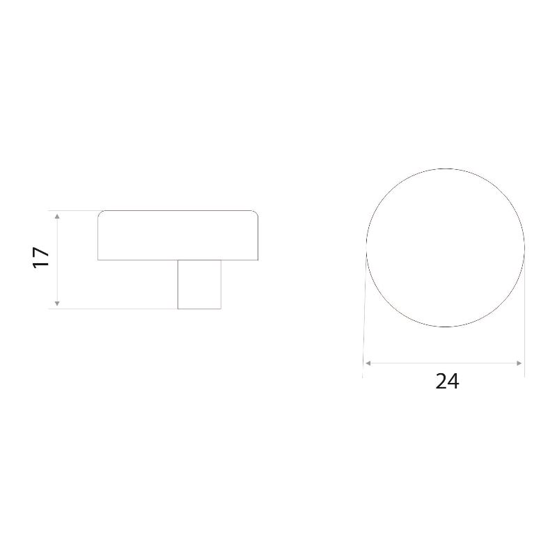 Зеркалодержатель Trodos "М33-25" D24 4шт, хром