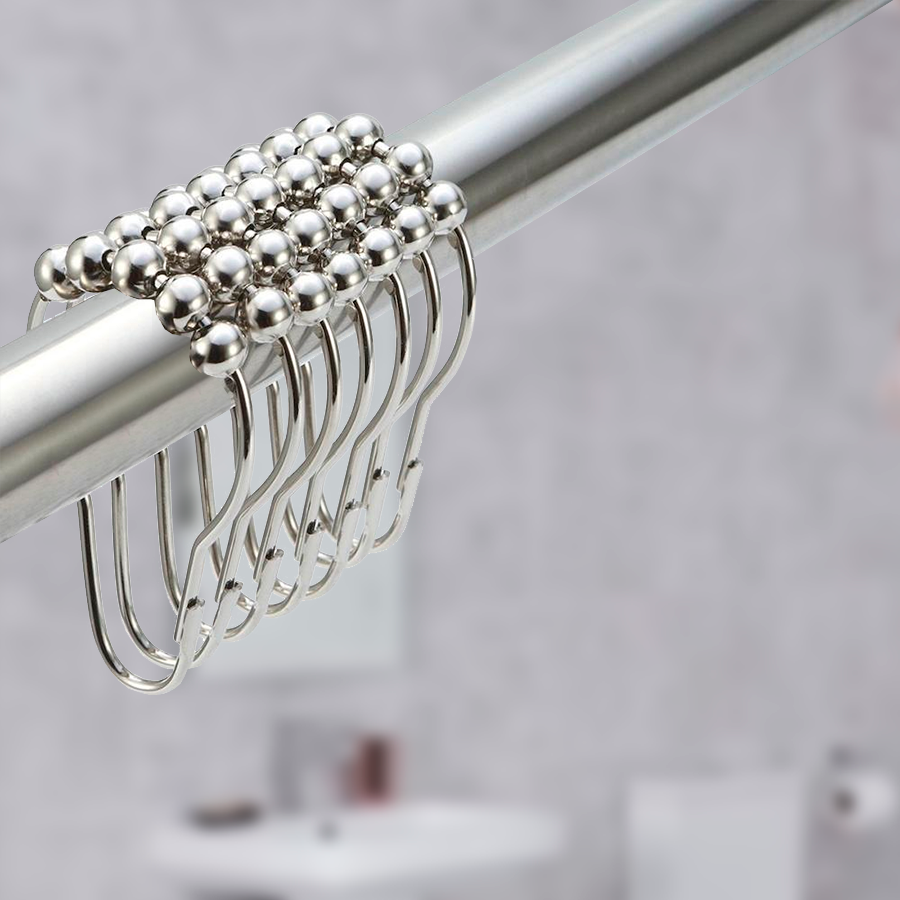 Кольца для штор Zenfort 12 шт металл, хром