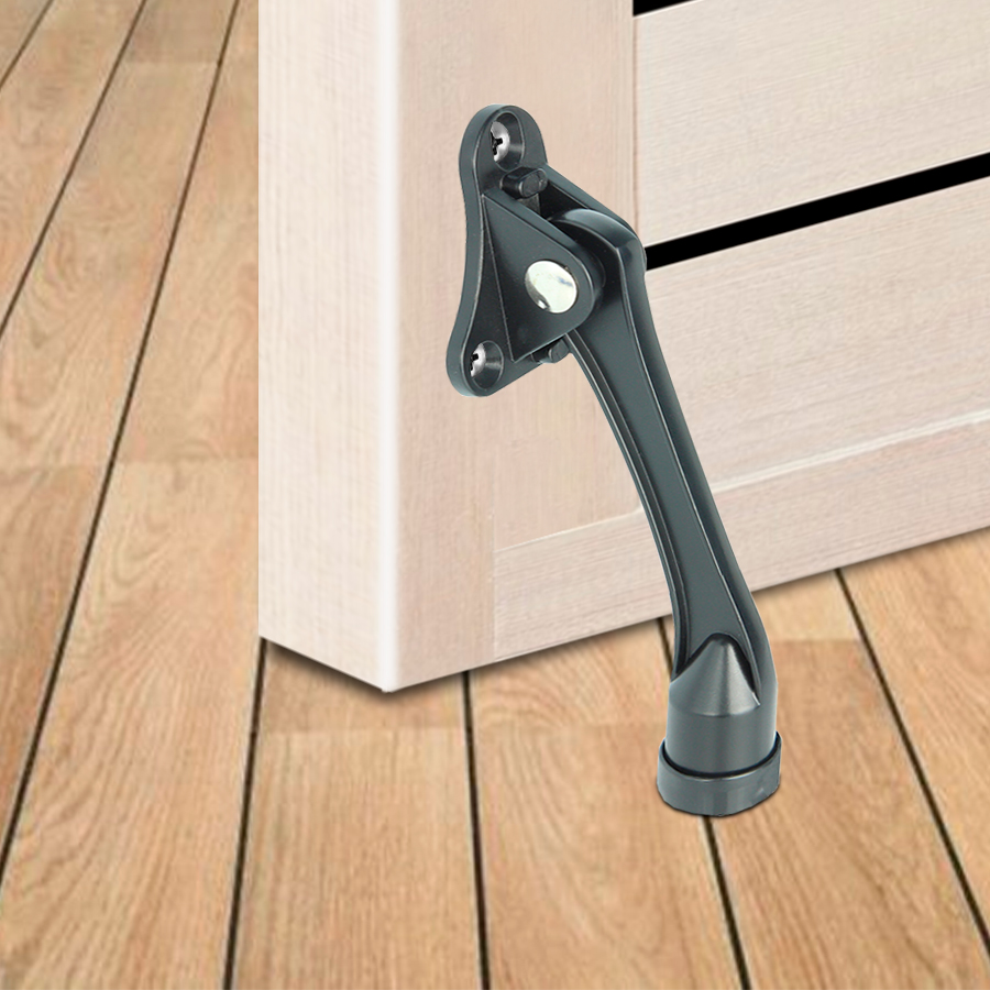 Упор дверной Trodos Козья ножка Н130 черный