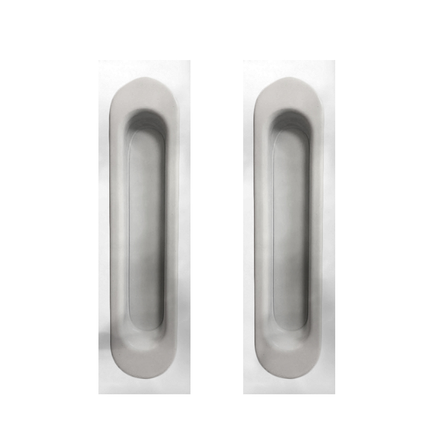 Ручка для раздвижных дверей овал, белый