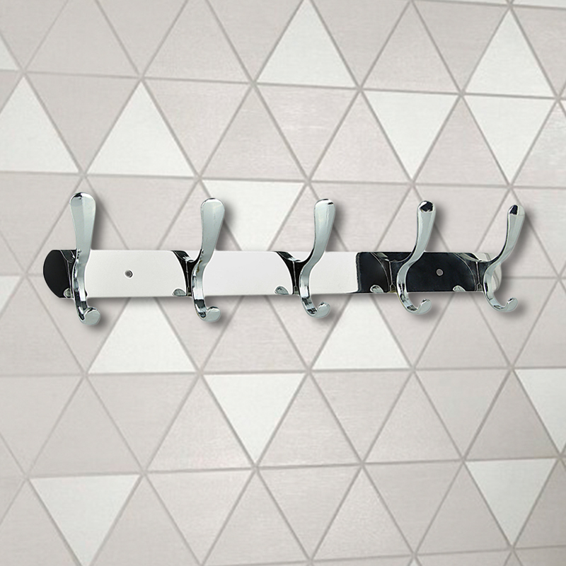 Крючок на планке Delphinium пятерной "К607-5", хром