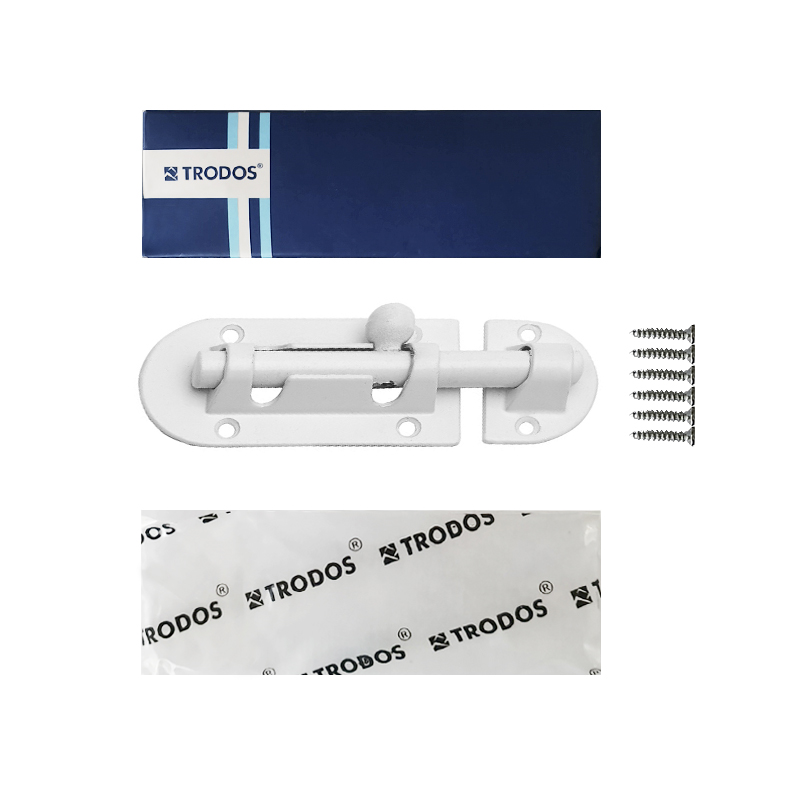 Шпингалет Trodos ZY-113/L80 WW белый