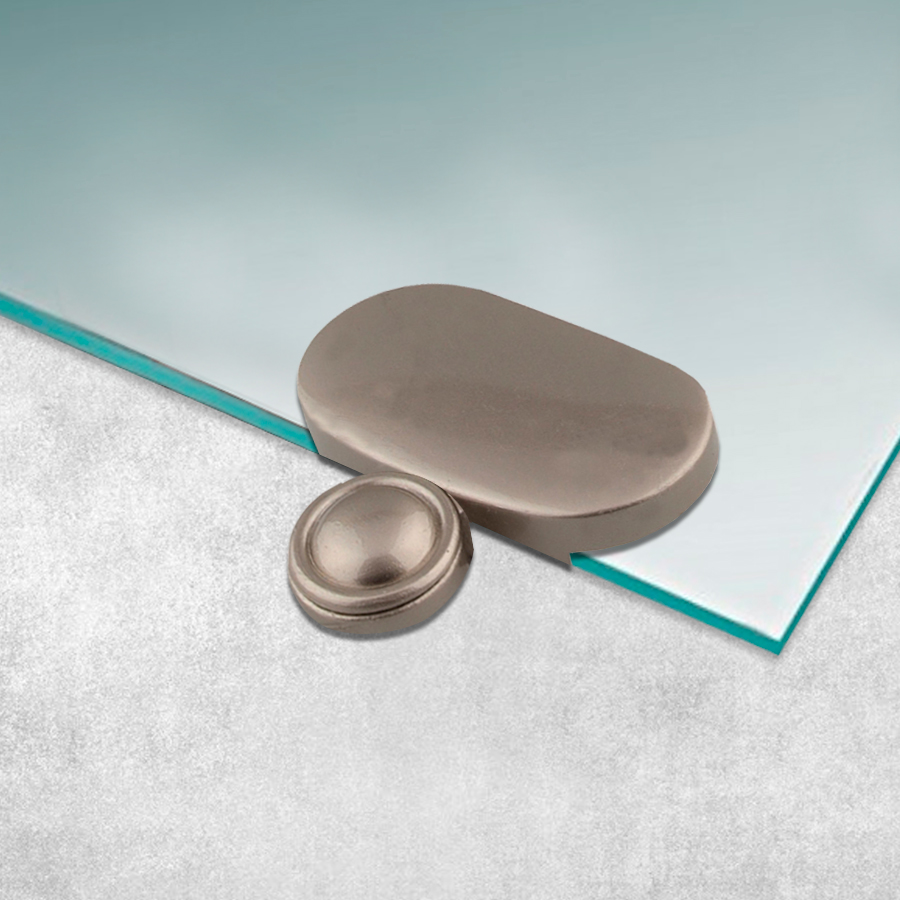 Зеркалодержатель Trodos  "2005" L38 4шт, никель