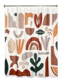 Штора для ванной Zenfort Мехико полиэстер, 180х200см, разноцветная 2