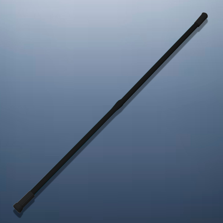 Карниз для ванной телескопический Delphinium 110-200см, черный, т/у