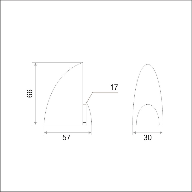 Полкодержатель Trodos "Пеликан" 66х57 2шт, бронза