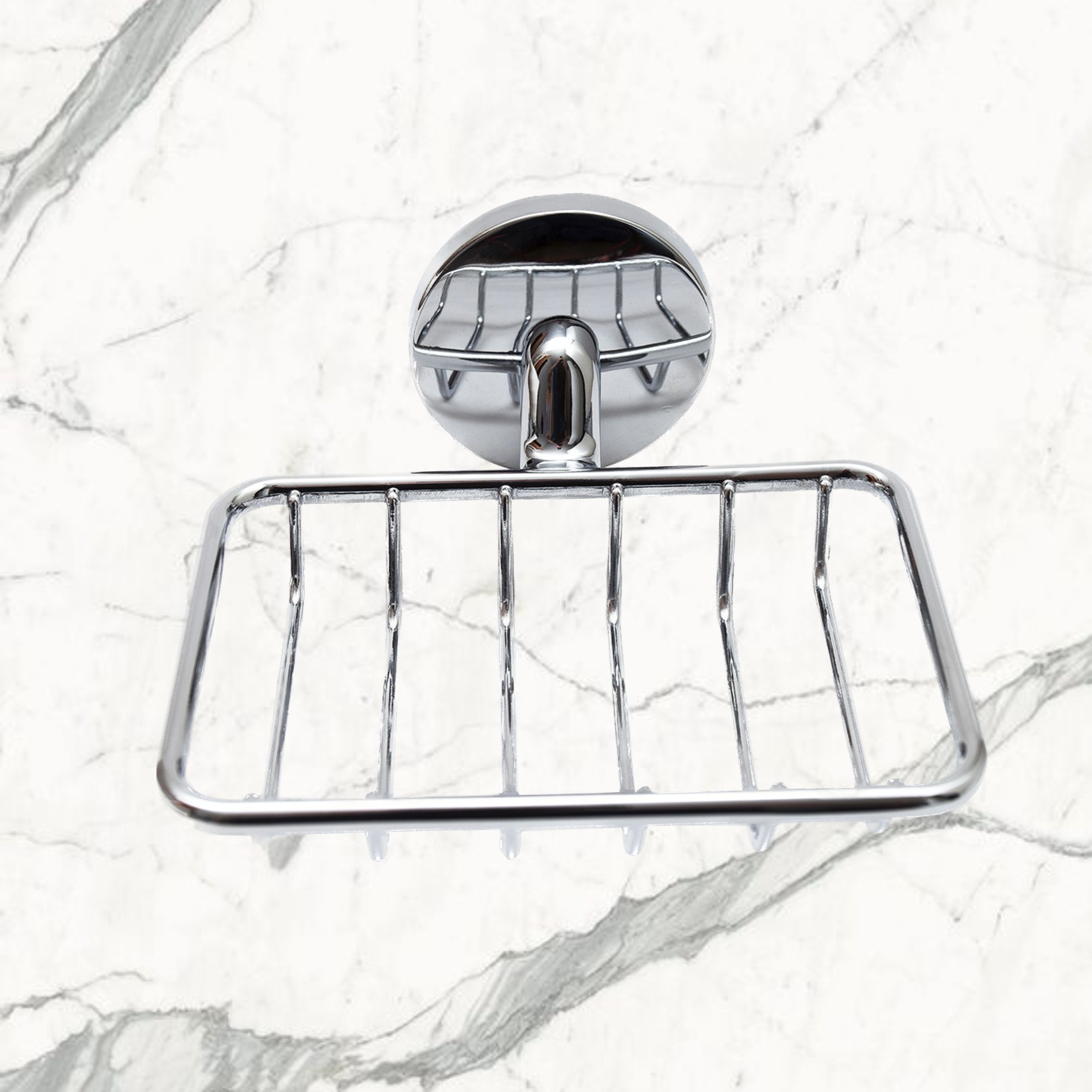 Мыльница металлическая с держателем Delphinium "41869", хром