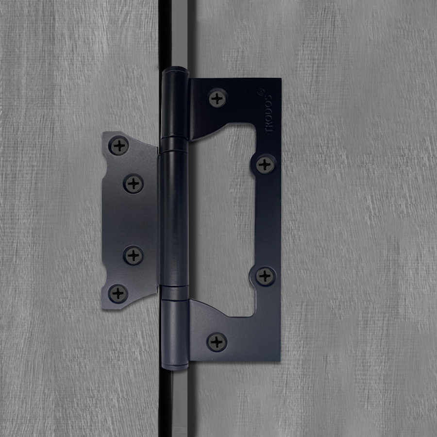 Петля накладная Trodos 125х75х2,5 BL без врезки, черный 