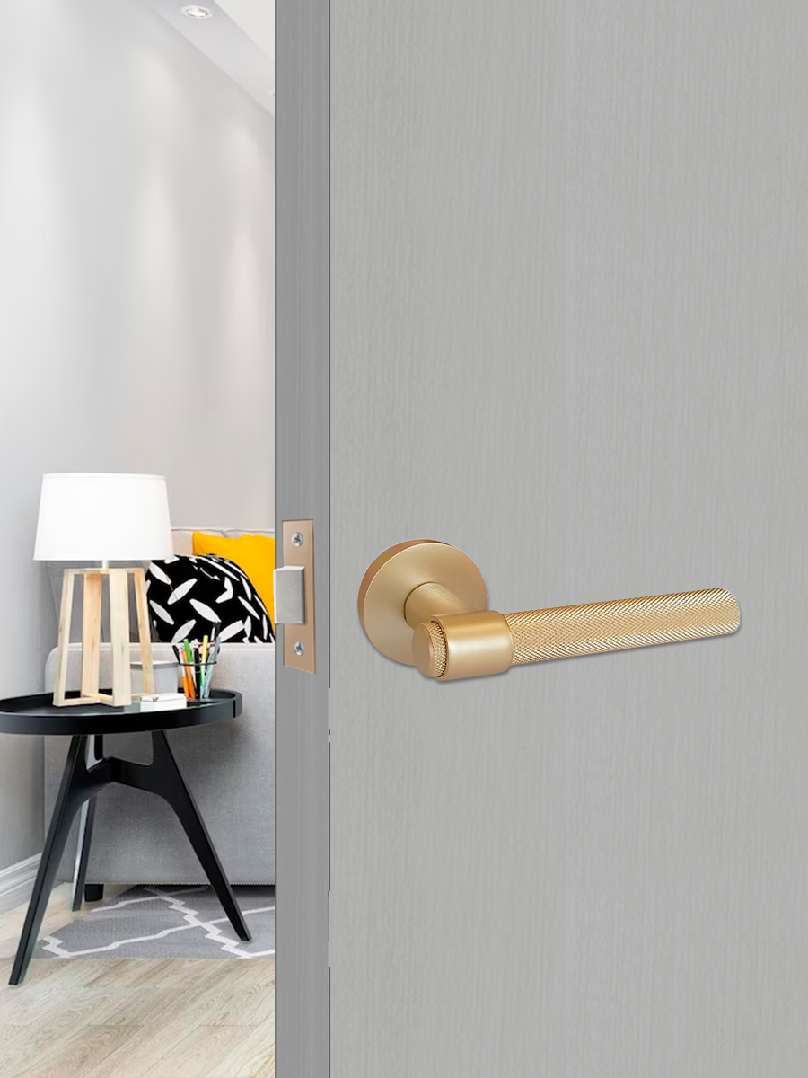 Ручка раздельная Trodos "Z091" серия 06 slim, сатиновое золото матовый