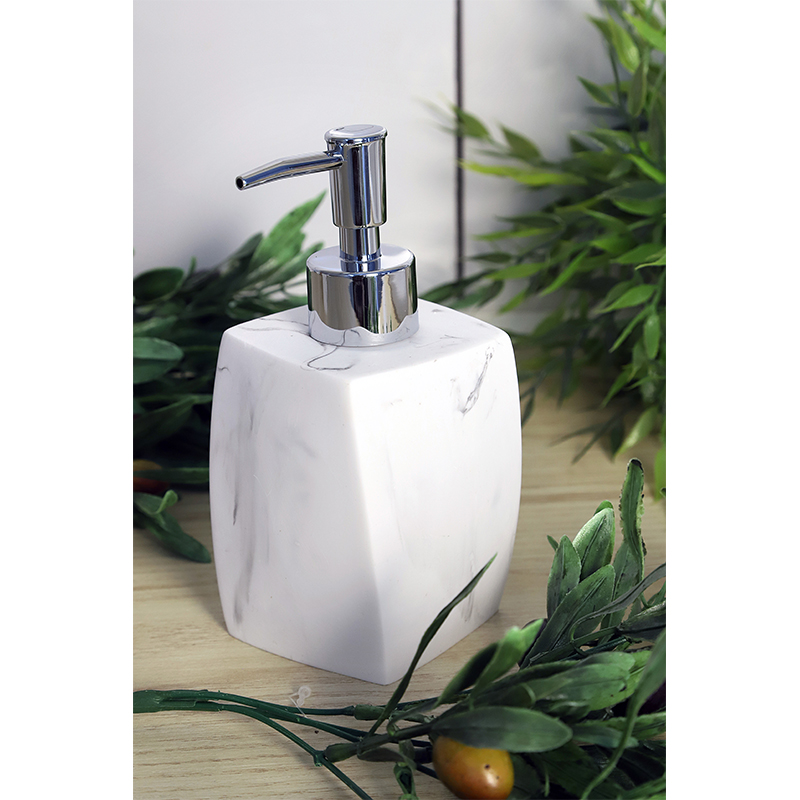 Дозатор для жидкого мыла Zenfort коллекция "Мрамор", полирезина