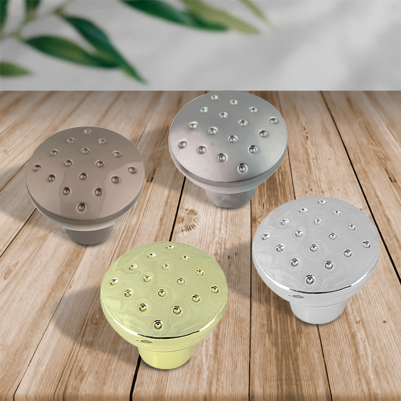 Ручка-кнопка мебельная Trodos "ZY-15" сплав ЦАМ, никель