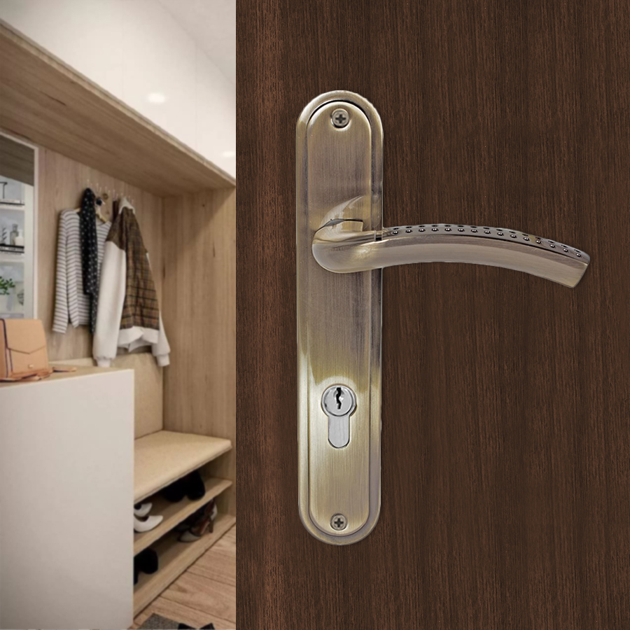 Ручка на планке Trodos 85/106-М AB бронза