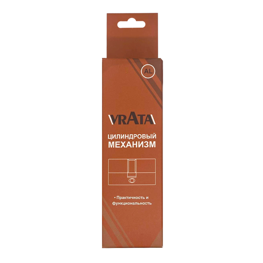Механизм цилиндровый Vrata ЦМ 100(50/50) алюминий 3 ключа, хром